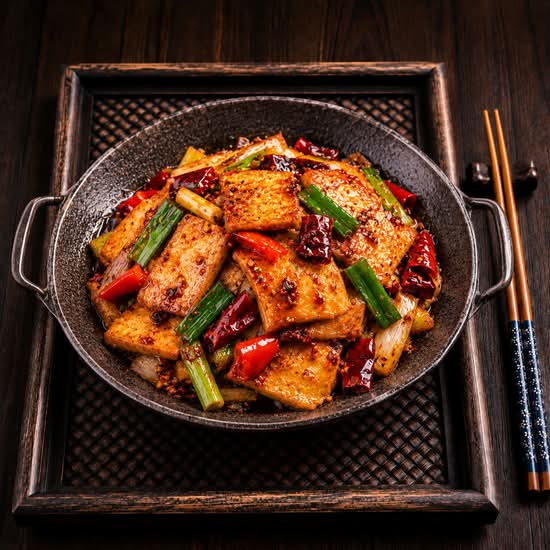 Signature Dry-Fried Thousand Layer Tofu  金招牌干煸千叶豆腐
